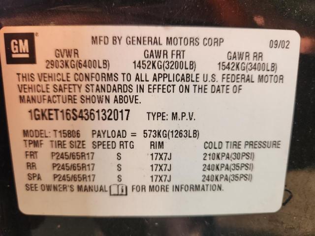 2003 GMC ENVOY XL #3292533690