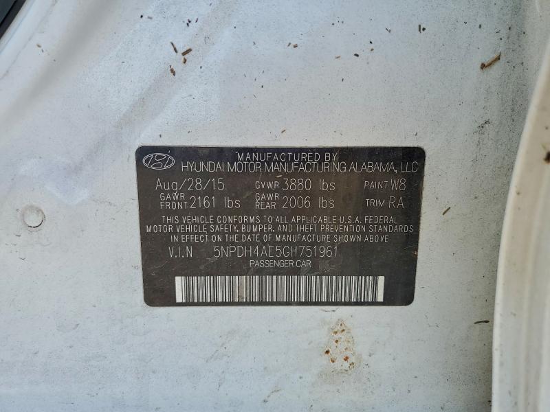 2016 HYUNDAI ELANTRA SE #3302930617