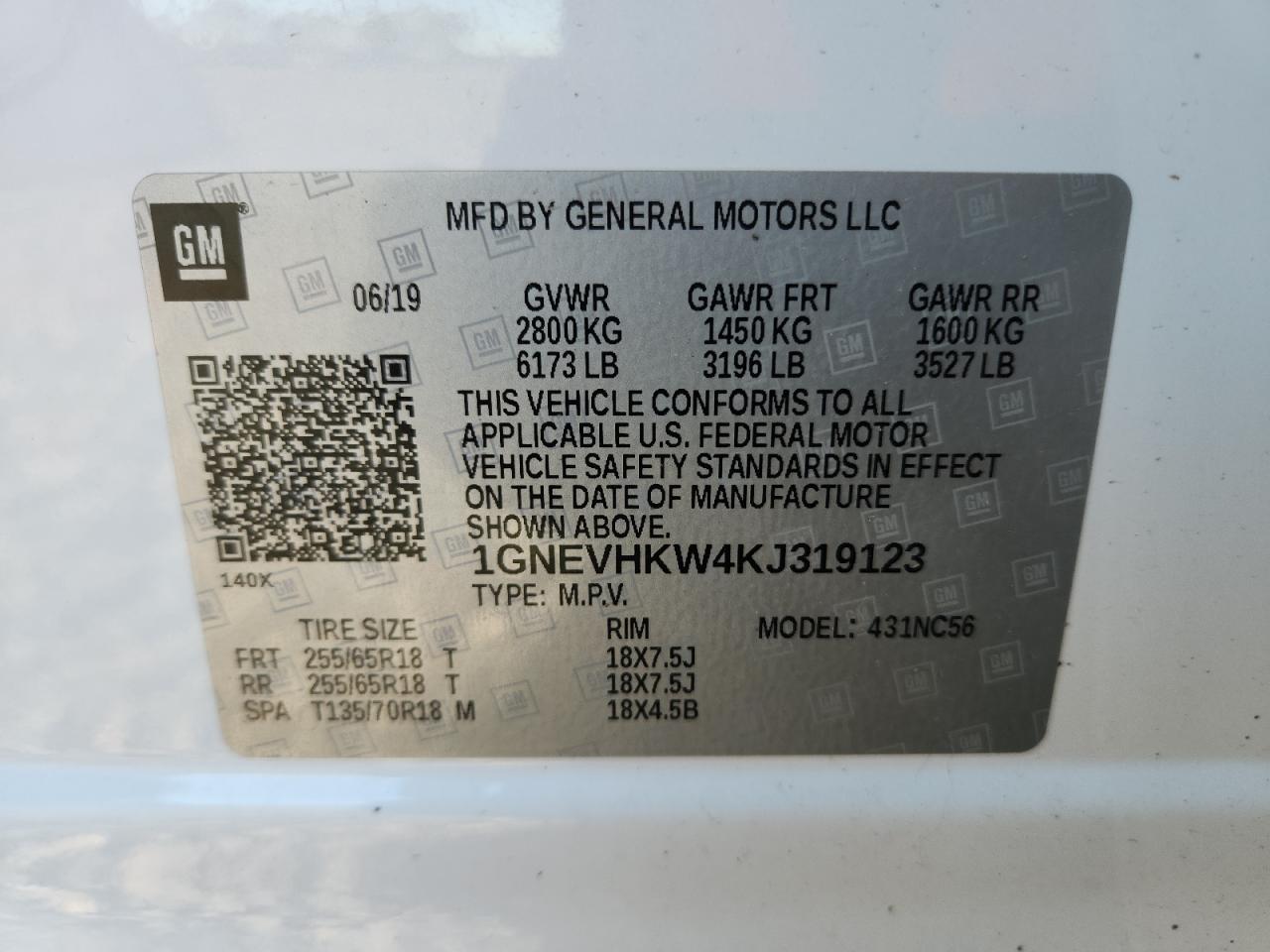 CHEVROLET TRAVERSE LT