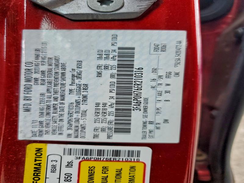 2014 FORD FUSION SE #3302794901