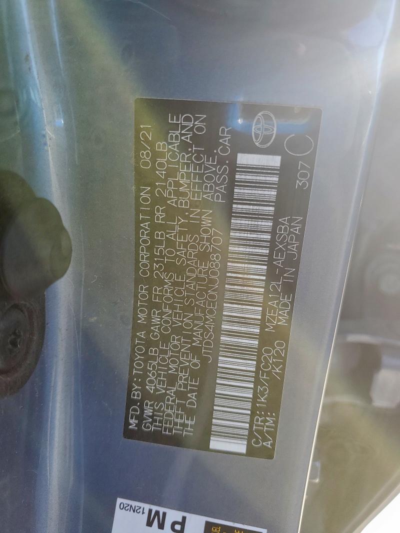 2022 TOYOTA COROLLA SE #3303939691