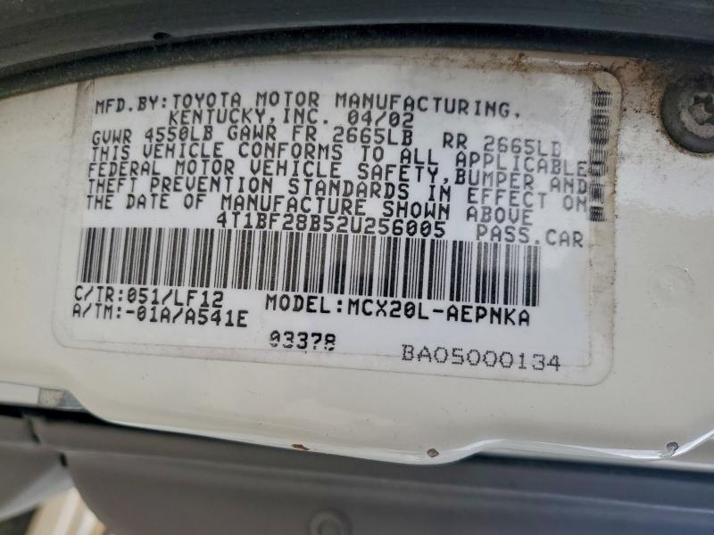 2002 TOYOTA AVALON XL #3310320984