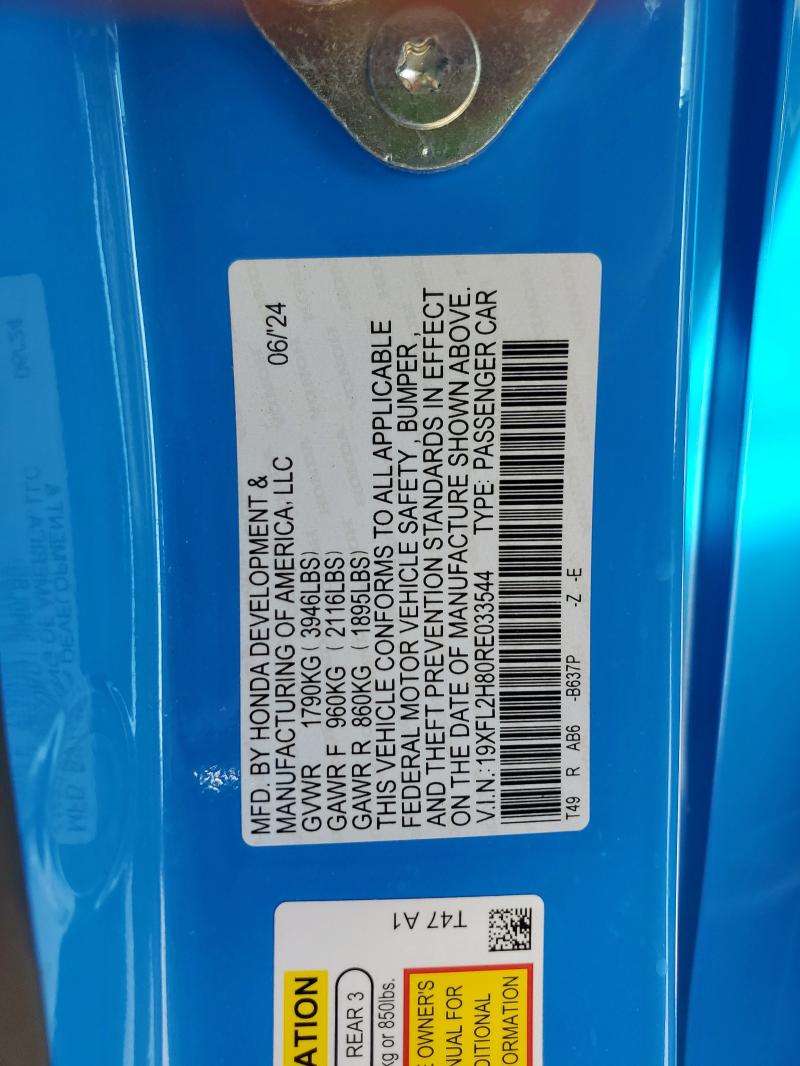 2024 HONDA CIVIC SPOR #3285687689