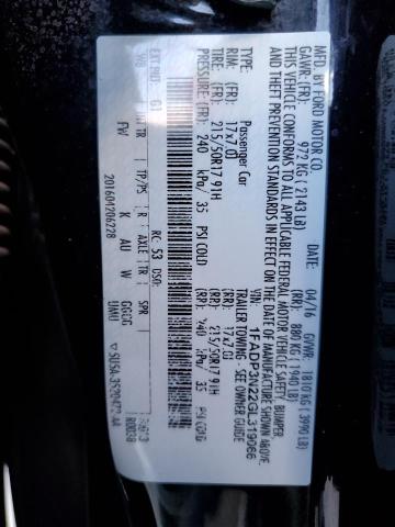 2016 FORD FOCUS TITA #3293742947