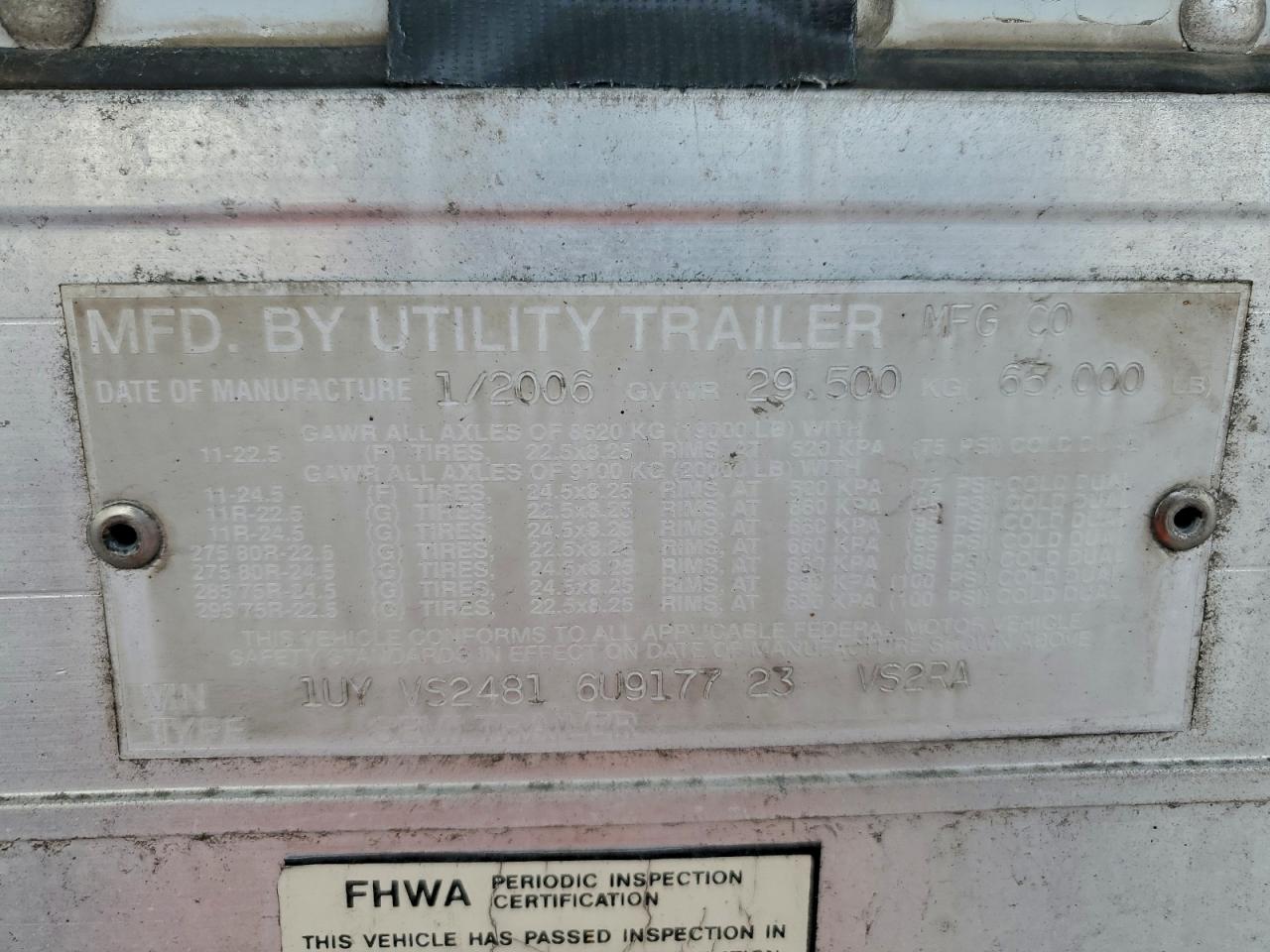 Lot #3304500532 2006 UTILITY VS2RA