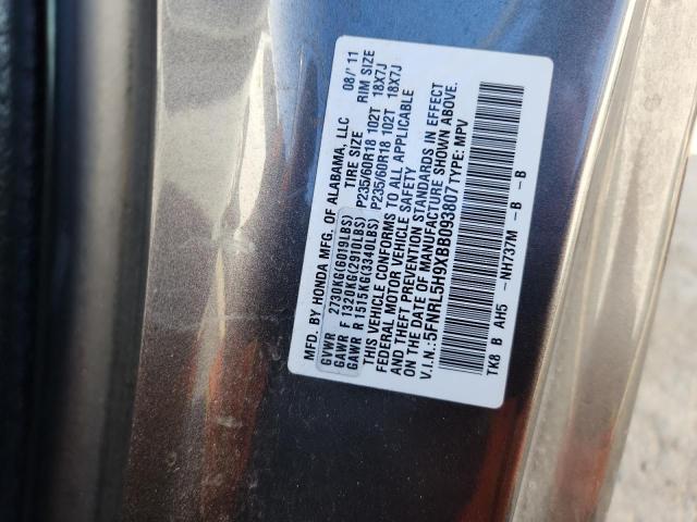 2011 HONDA ODYSSEY TO - 5FNRL5H9XBB093807