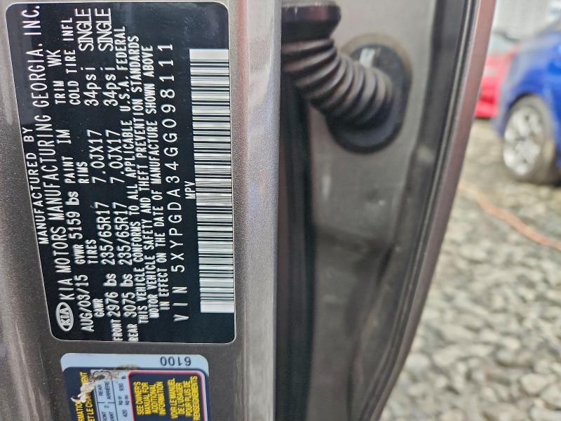 2016 KIA SORENTO LX #3298105191