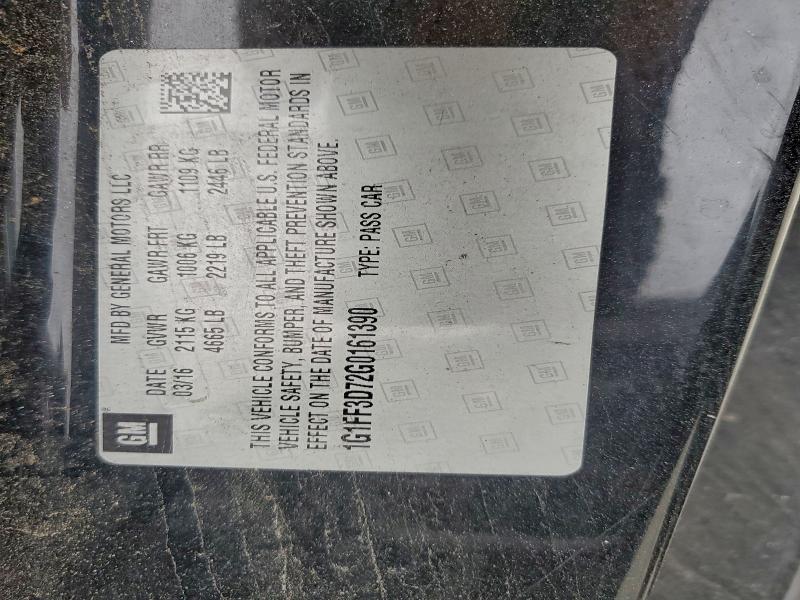 2016 CHEVROLET CAMARO SS #3297965805