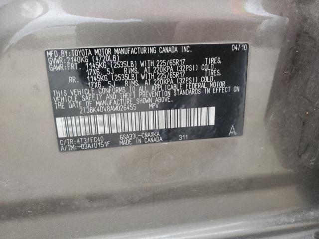 2010 TOYOTA RAV4 #3302859012