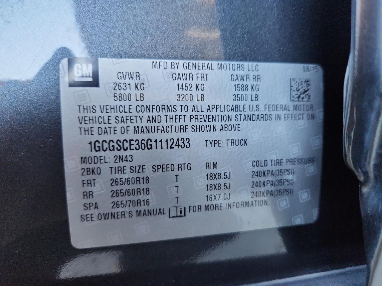 CHEVROLET COLORADO LT