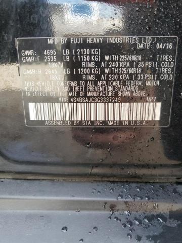 2016 SUBARU OUTBACK 2. #3286594145