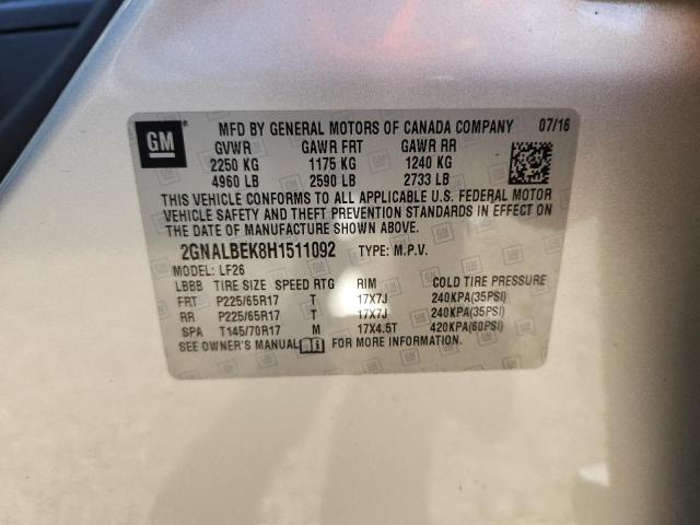 2017 CHEVROLET EQUINOX LS #3294462500