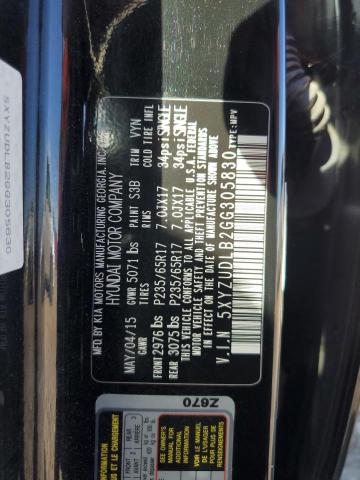 2016 HYUNDAI SANTA FE S - 5XYZUDLB2GG305830