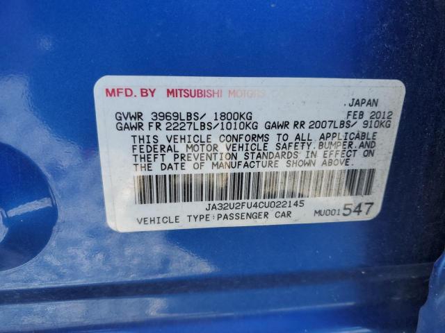 2012 MITSUBISHI LANCER ES/ #3285511314