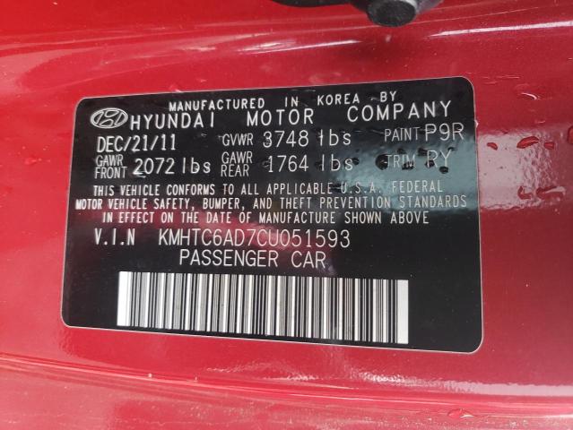 2012 HYUNDAI VELOSTER #3296943834