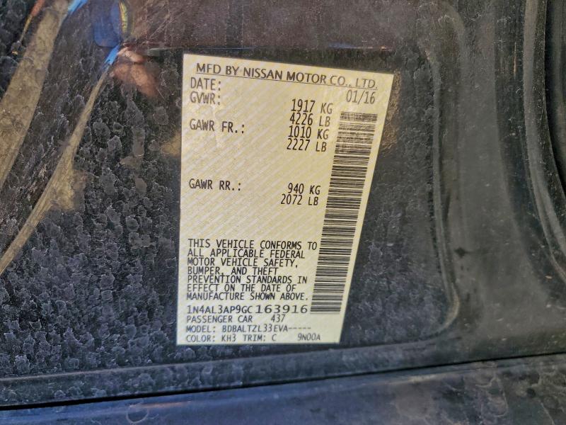 2016 NISSAN ALTIMA 2.5 #3301945454