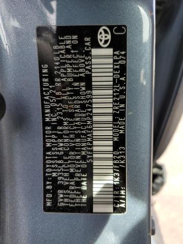 2021 TOYOTA COROLLA LE - 5YFEPMAE6MP247599