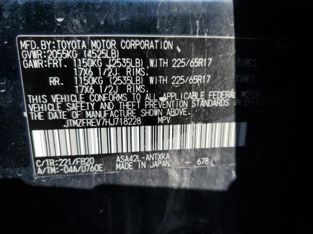 2017 TOYOTA RAV4 LE - JTMZFREV7HJ718228