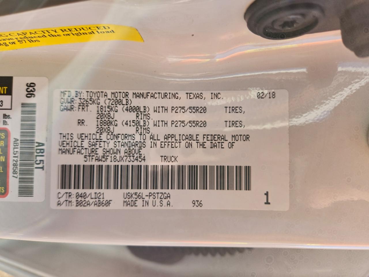 TOYOTA TUNDRA CREWMAX 1794