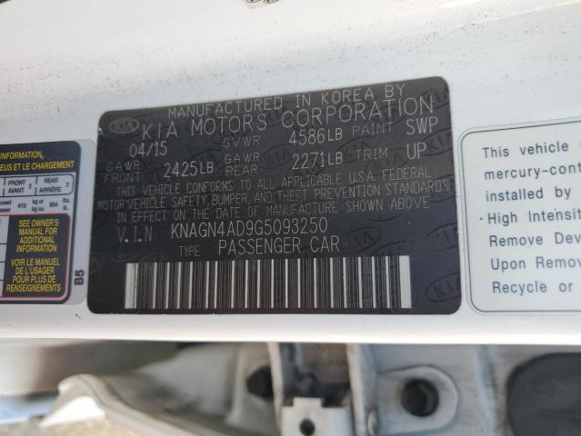 2016 KIA OPTIMA HYB #3291473954