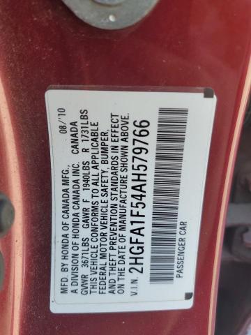 2010 HONDA CIVIC LX #3297115529