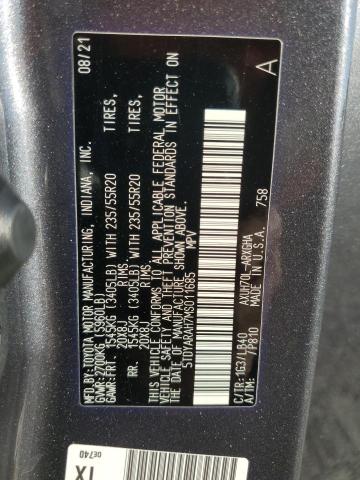 2021 TOYOTA HIGHLANDER #3293563960