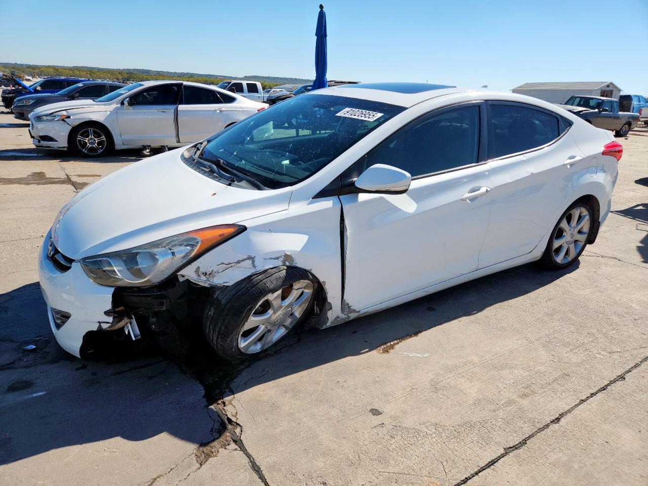 Lot #3284895929 2013 HYUNDAI ELANTRA GL