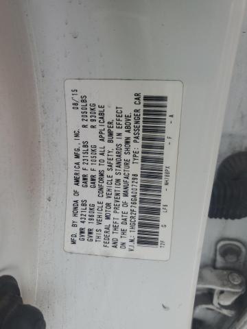 2016 HONDA ACCORD EX #3302632114