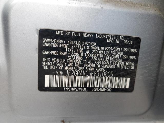 2014 SUBARU XV CROSSTR #3303724468