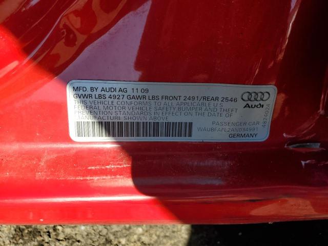 2010 AUDI A4 PREMIUM #3303976685