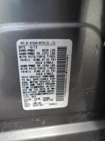 2013 NISSAN ROGUE S - JN8AS5MV2DW662431