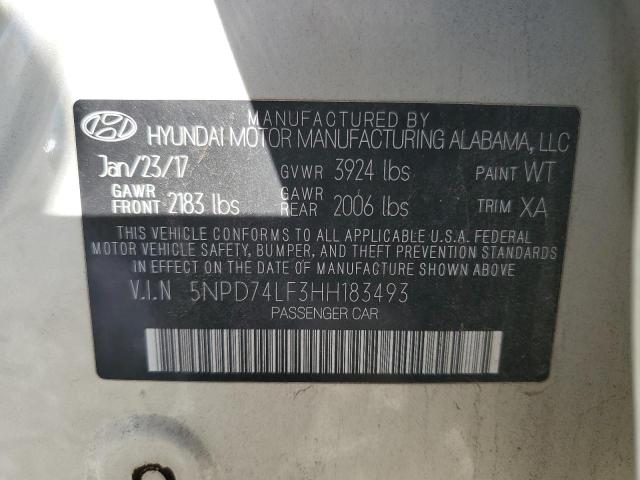 2017 HYUNDAI ELANTRA SE #3285788664