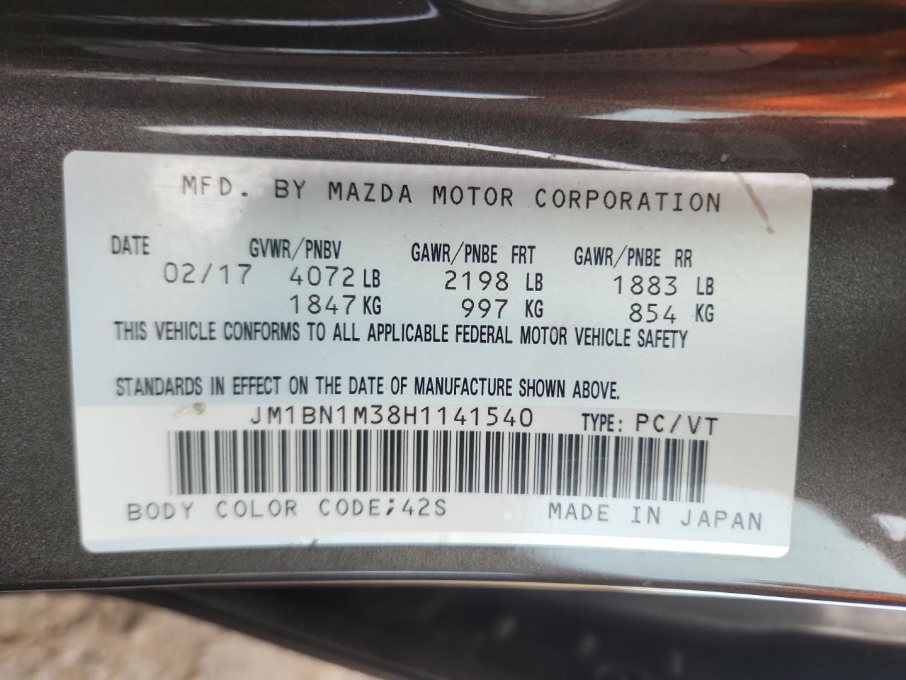 MAZDA 3 GRAND TOURING