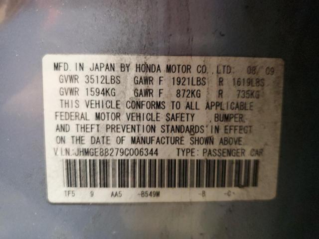 2009 HONDA FIT #3301940464