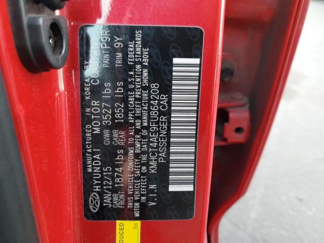 2015 HYUNDAI ACCENT GLS KMHCT4AE9FU864208