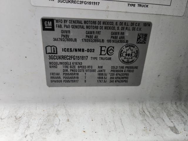 2015 CHEVROLET SILVERADO #3291349132