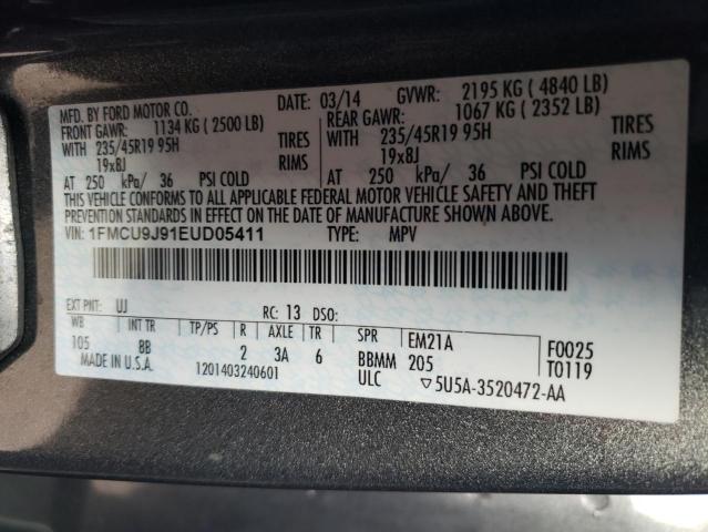 2014 FORD ESCAPE TIT #3293445479