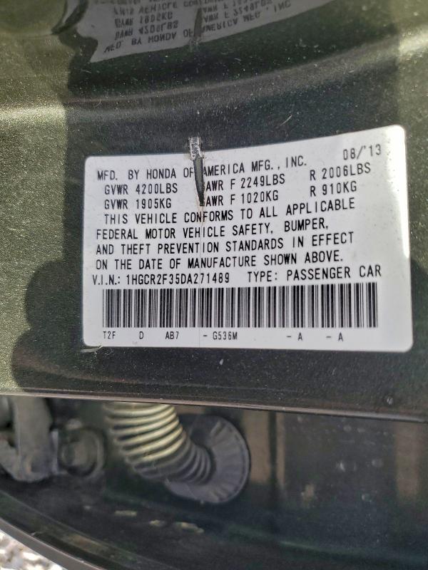 2013 HONDA ACCORD LX #3302906063