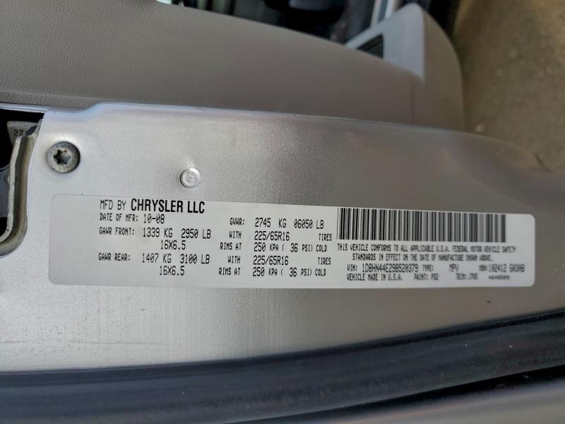 2009 DODGE GRAND CARA #3296230467