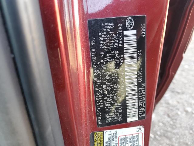 2004 TOYOTA CAMRY LE #3293453437