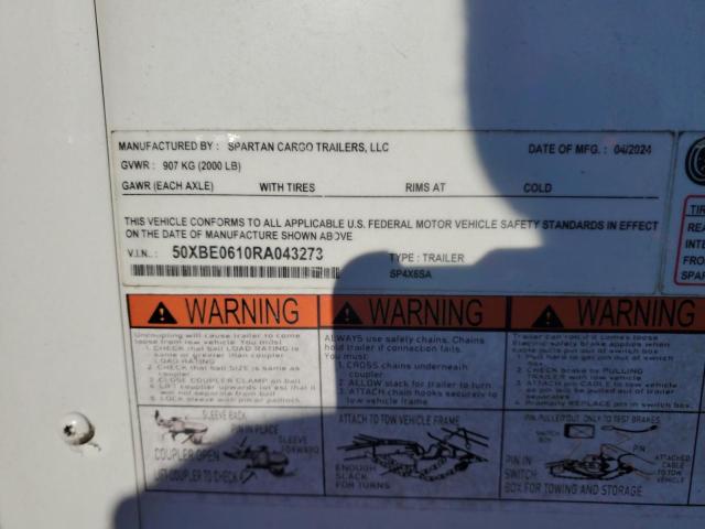 2024 SPARTAN CARGO CARGO ENCLOSED #3284702965