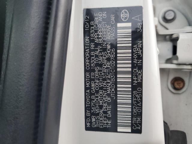 2012 TOYOTA PRIUS C #3296955834