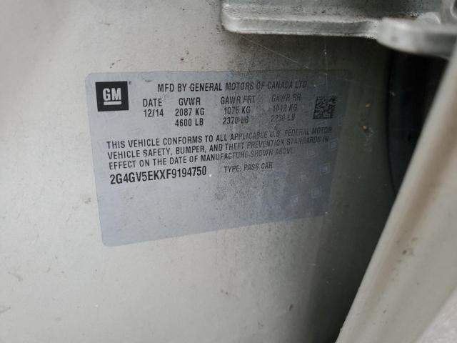 2015 BUICK REGAL #3292557719