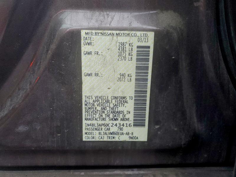 2013 NISSAN ALTIMA 3.5 #3305529077