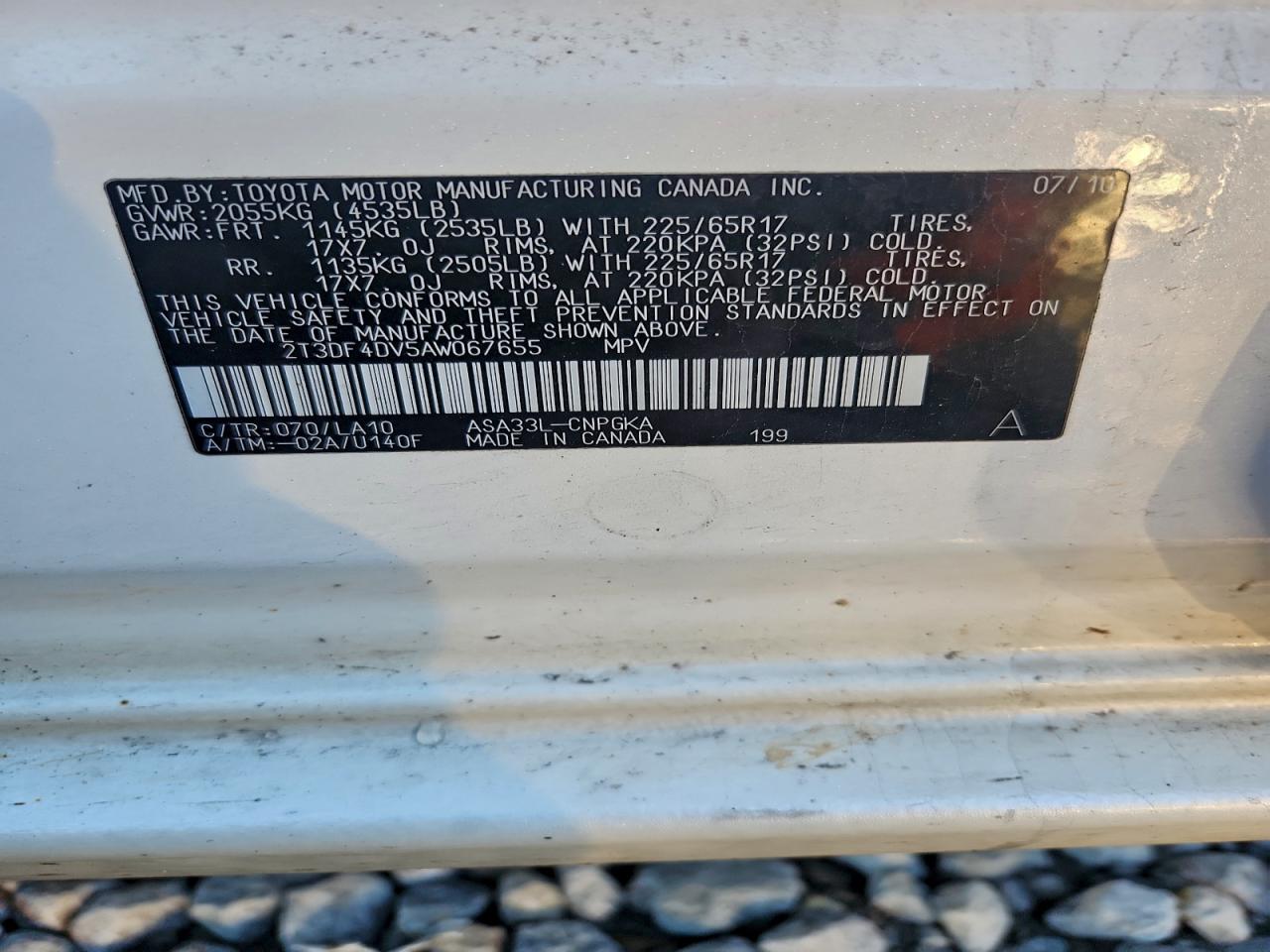 Lot #3303703031 2010 TOYOTA RAV4 LIMIT