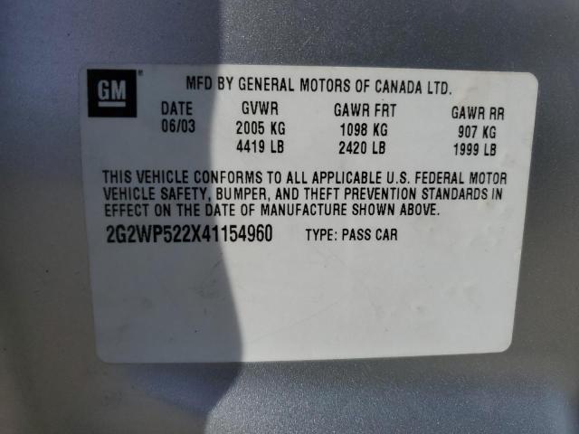 2004 PONTIAC GRAND PRIX #3287677021