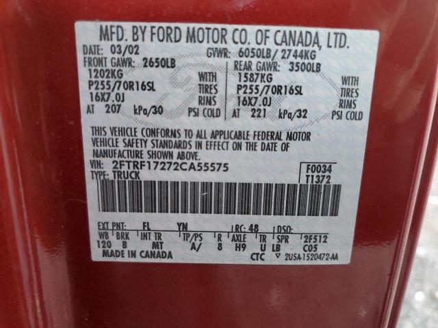 2002 FORD F-150 #3303696027