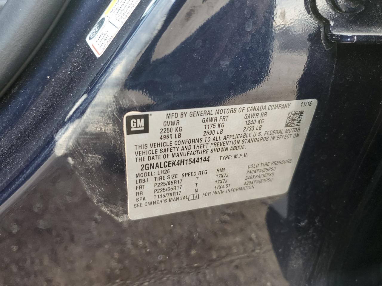 CHEVROLET EQUINOX LT