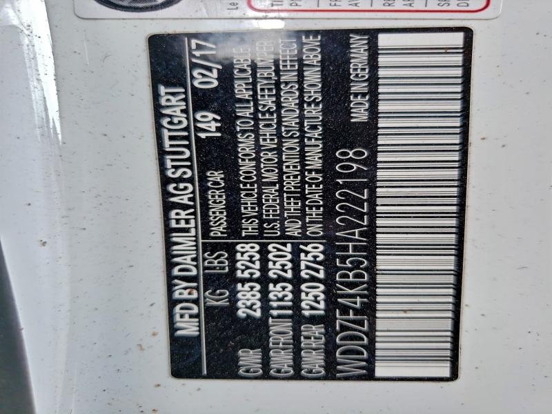 2017 MERCEDES-BENZ E 300 4MAT #3304556445