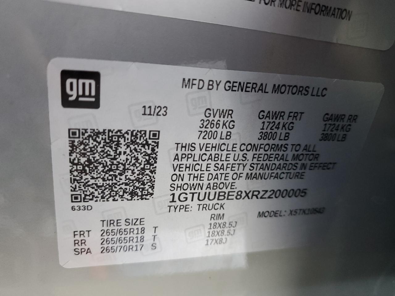 Lot #3302913064 2024 GMC SIERRA K15